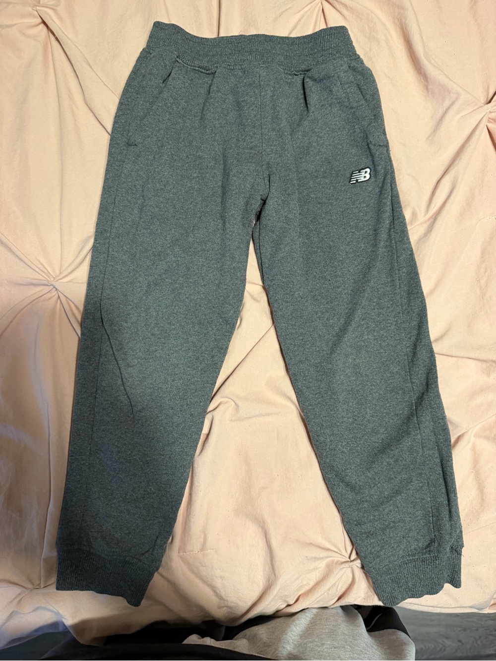 New Balance Kids Charcoal Gray Jogger Sweatpants